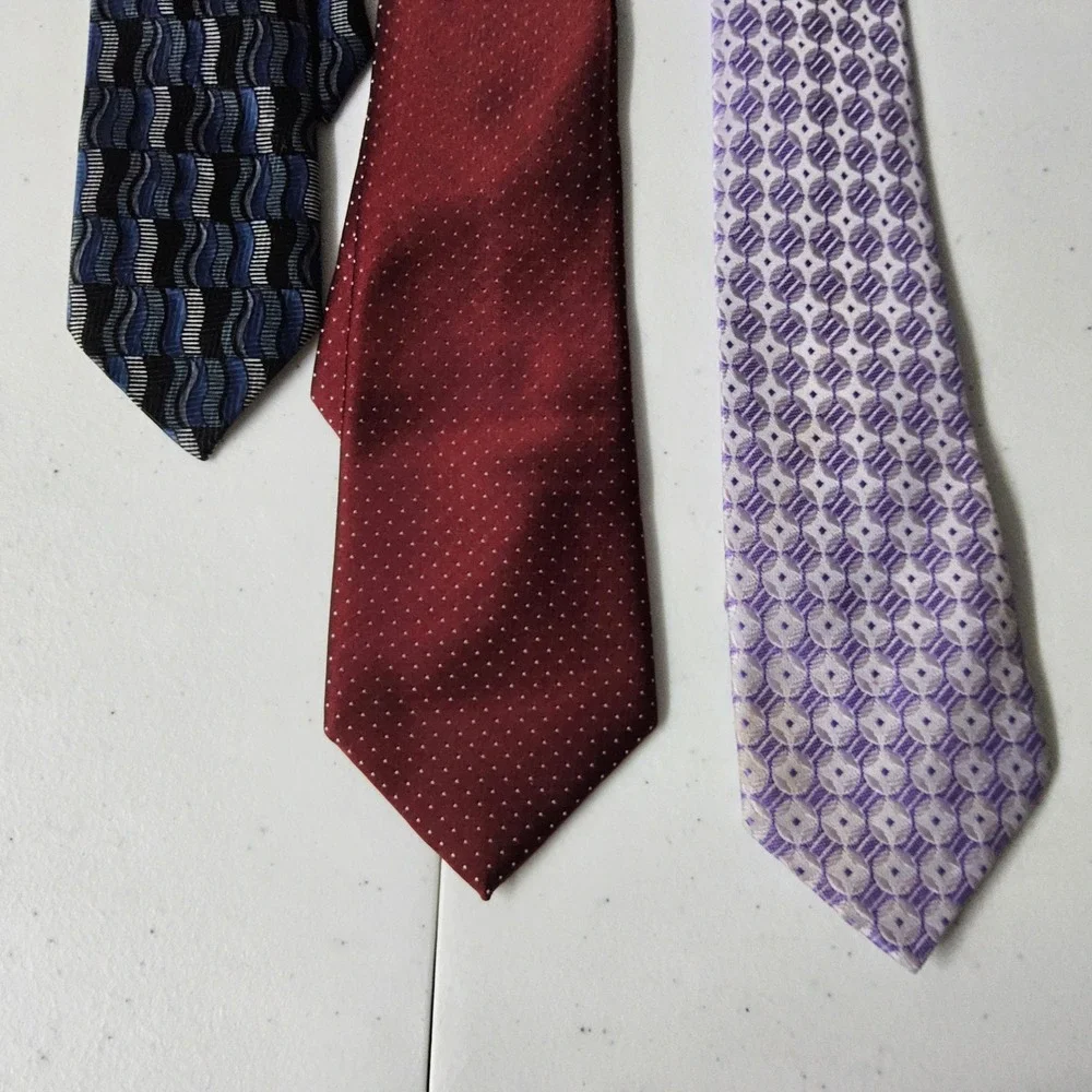 George Cherokee‎ Clip On Ties Lot 3 Kids Boys Neckties Patterned Formal